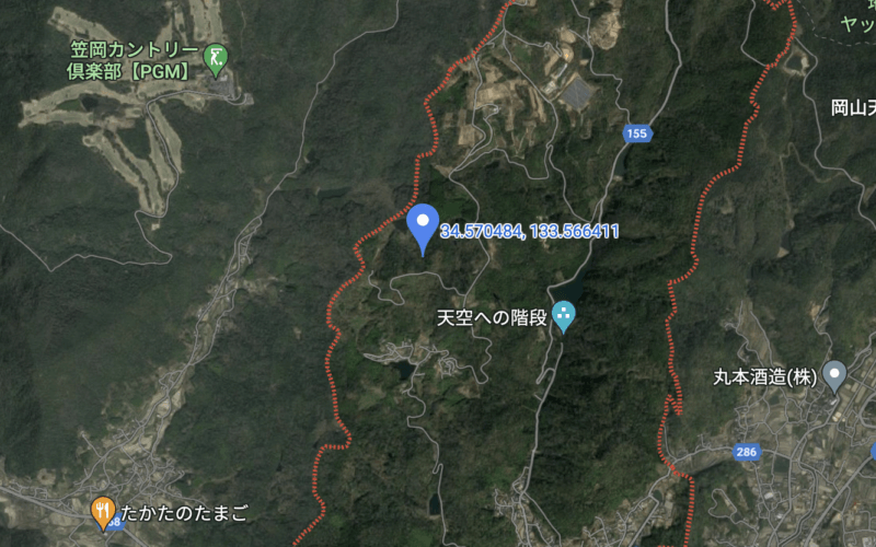 【山林・原野】岡山県浅口市鴨方町小坂東の広大な売り土地